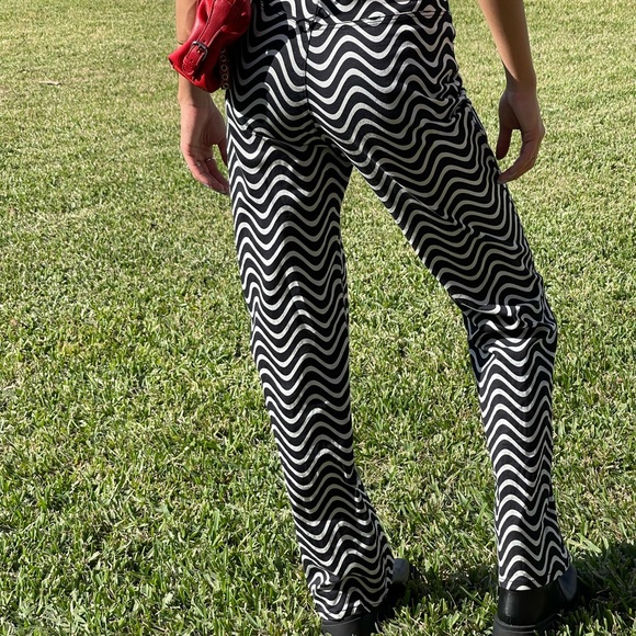 Black and white zig zag pants - Picture 3 of 5